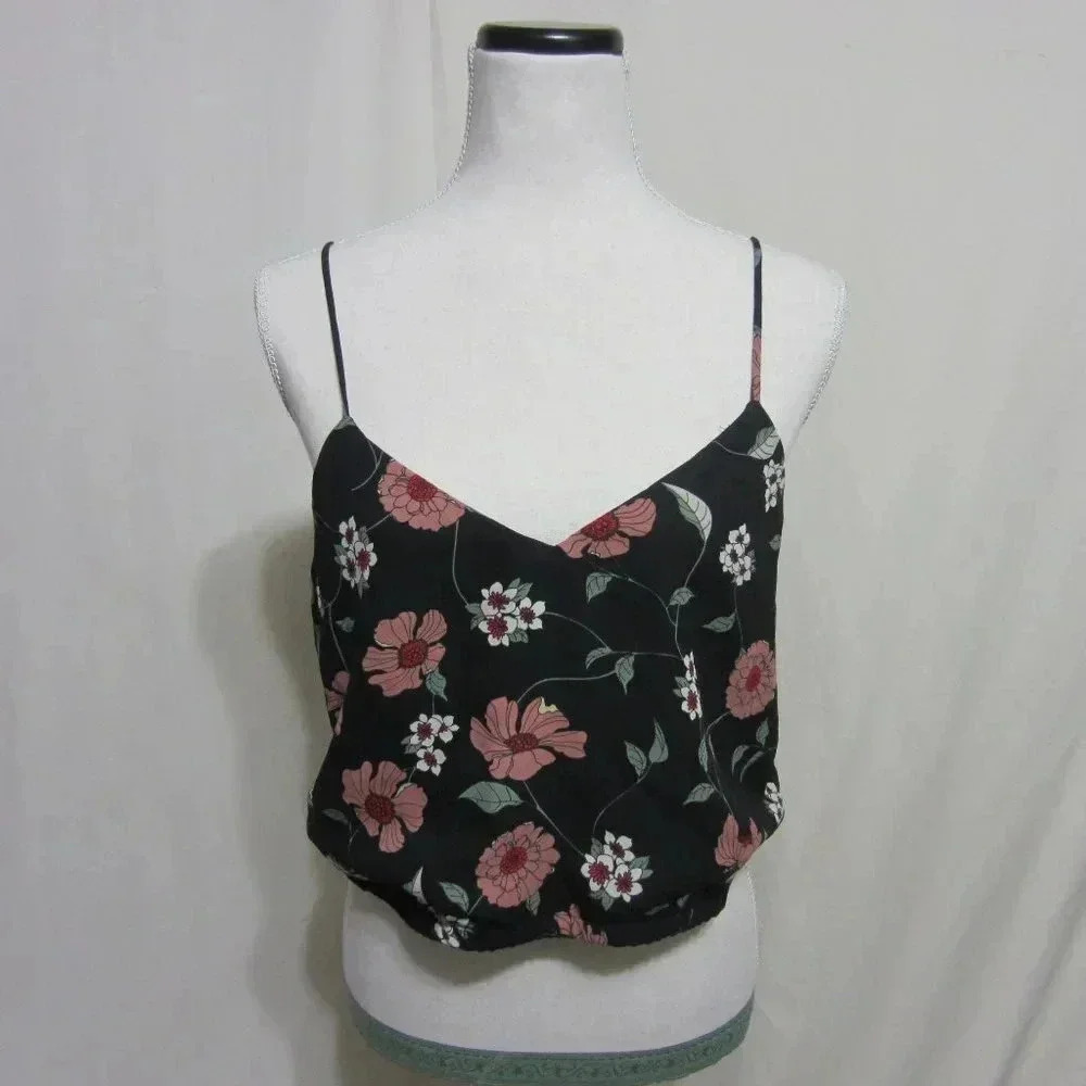SIENNA SKY SZ L SUN TOP‎ IN BLACK/PINK